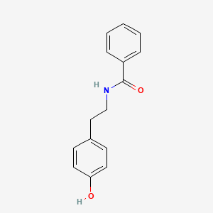 molecular formula C15H15NO2 B3052482 N-[2-(4-Hydroxyphenyl)ethyl]benzamide CAS No. 41859-54-5