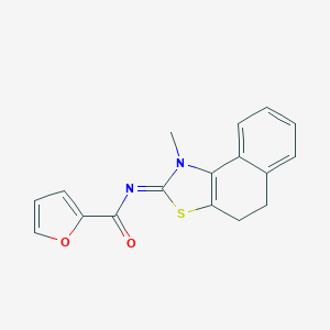 molecular formula C17H14N2O2S B305249 N-(1-methyl-4,5-dihydronaphtho[1,2-d][1,3]thiazol-2(1H)-ylidene)-2-furamide 
