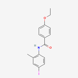 molecular formula C16H16INO2 B3052490 4-乙氧基-N-(4-碘-2-甲基苯基)苯甲酰胺 CAS No. 418790-72-4