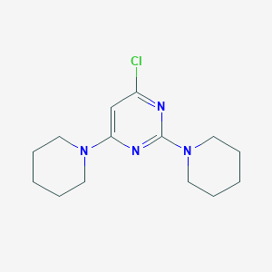 molecular formula C14H21ClN4 B3052495 4-Chloro-2,6-di(piperidin-1-yl)pyrimidine CAS No. 4193-59-3