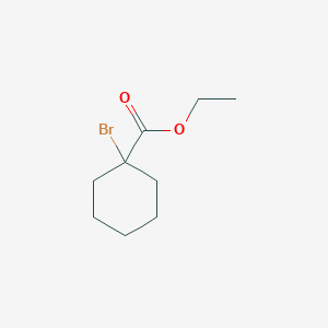 molecular formula C9H15BrO2 B3052496 环己烷甲酸-1-乙酯-1-溴 CAS No. 41949-98-8
