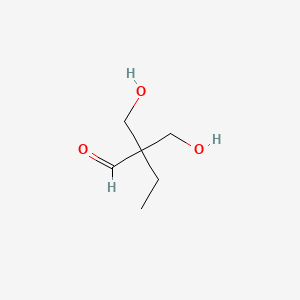 molecular formula C6H12O3 B3052497 2,2-Bis(hydroxymethyl)butanal CAS No. 41966-25-0