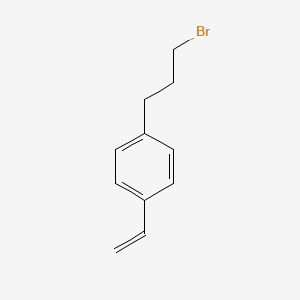 molecular formula C11H13B B3052500 Benzene, 1-(3-bromopropyl)-4-ethenyl- CAS No. 41996-95-6
