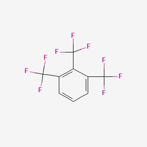 molecular formula C9H3F9 B3052528 1,2,3-Tris(trifluoromethyl)benzene CAS No. 42175-48-4