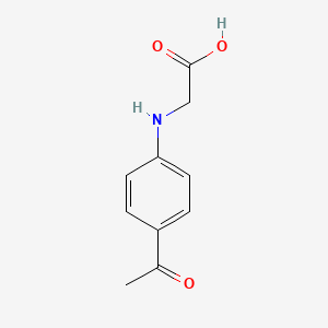 molecular formula C10H11NO3 B3052544 2-(4-Acetylanilino)acetic acid CAS No. 42288-24-4