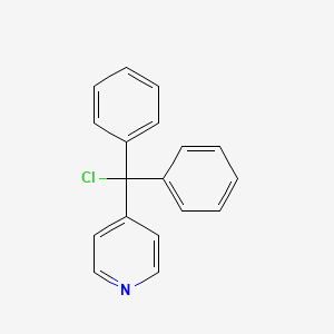 molecular formula C18H14ClN B3052555 4-(Chlorodiphenylmethyl)pyridine CAS No. 42362-54-9