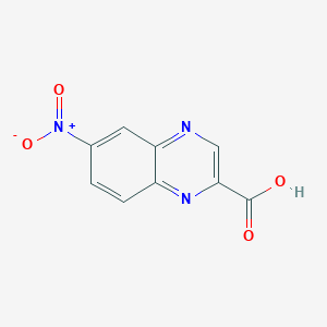 molecular formula C9H5N3O4 B3052563 6-Nitroquinoxaline-2-carboxylic acid CAS No. 4244-37-5