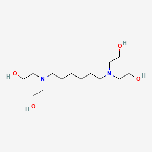 molecular formula C14H32N2O4 B3052564 2-[6-(Bis(2-hydroxyethyl)amino)hexyl-(2-hydroxyethyl)amino]ethanol CAS No. 42454-47-7