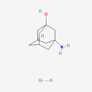 molecular formula C10H18BrNO B3052576 3-Aminoadamantan-1-ol hydrobromide CAS No. 42501-53-1