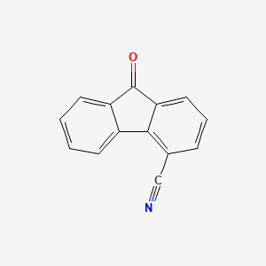 molecular formula C14H7NO B3052593 4-cyano-9-fluorenone CAS No. 4269-20-9