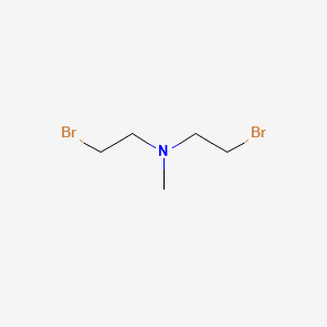 molecular formula C5H11Br2N B3052596 Ethanamine, 2-bromo-N-(2-bromoethyl)-N-methyl- CAS No. 4275-17-6