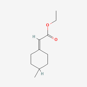 molecular formula C11H18O2 B3052601 Ethyl 2-(4-methylcyclohexylidene)acetate CAS No. 42778-89-2