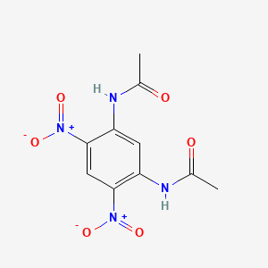 molecular formula C10H10N4O6 B3052604 N-(5-acetamido-2,4-dinitrophenyl)acetamide CAS No. 42783-40-4
