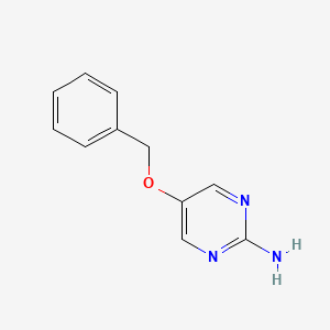 molecular formula C11H11N3O B3052605 5-(苄氧基)嘧啶-2-胺 CAS No. 42783-58-4