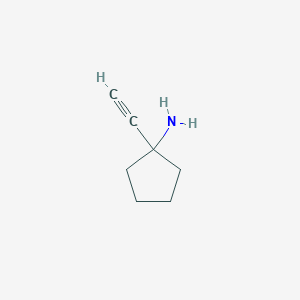 molecular formula C7H11N B3052606 1-Ethynylcyclopentan-1-amine CAS No. 42785-71-7