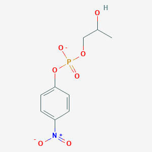 molecular formula C9H11NO7P- B3052613 2-羟丙基 4-硝基苯基磷酸酯 CAS No. 4281-46-3