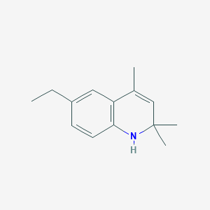 molecular formula C14H19N B3052625 6-Ethyl-2,2,4-trimethyl-1,2-dihydroquinoline CAS No. 42924-00-5
