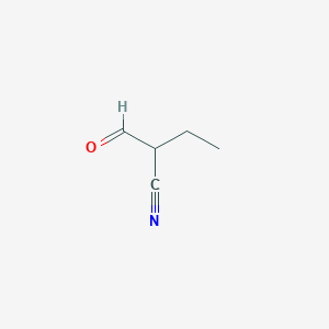 molecular formula C5H7NO B3052634 2-Formylbutanenitrile CAS No. 43024-14-2