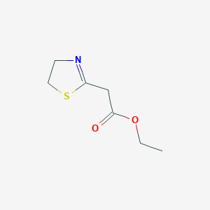 molecular formula C7H11NO2S B3052649 2-Thiazoleacetic acid, 4,5-dihydro-, ethyl ester CAS No. 43183-24-0
