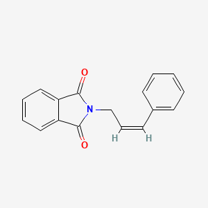 molecular formula C17H13NO2 B3052659 2-[(Z)-3-phenylprop-2-enyl]isoindole-1,3-dione CAS No. 4335-61-9