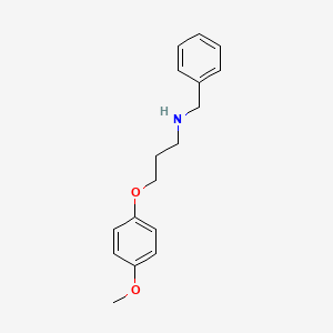 molecular formula C17H21NO2 B3052664 N-苄基-3-(4-甲氧基苯氧基)丙-1-胺 CAS No. 433947-02-5