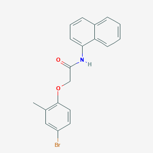 2-(4-bromo-2-methylphenoxy)-N-(naphthalen-1-yl)acetamide