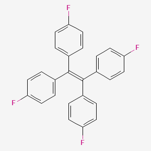 molecular formula C26H16F4 B3052671 1,1',1'',1'''-Ethene-1,1,2,2-tetrayltetrakis(4-fluorobenzene) CAS No. 435-08-5