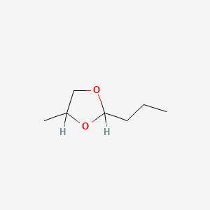 molecular formula C7H14O2 B3052675 4-甲基-2-丙基-1,3-二氧戊环 CAS No. 4352-99-2