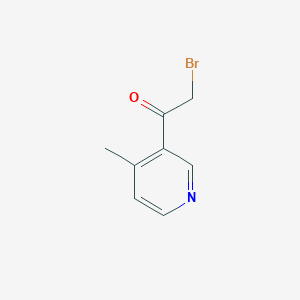 molecular formula C8H8BrNO B3052676 2-Bromo-1-(4-methylpyridin-3-yl)ethanone CAS No. 435271-22-0