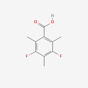 molecular formula C10H10F2O2 B3052681 3,5-Difluoro-2,4,6-trimethylbenzoic acid CAS No. 436-57-7