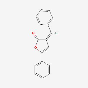 molecular formula C17H12O2 B3052685 2(3H)-Furanone, 3-benzylidene-5-phenyl- CAS No. 4361-96-0
