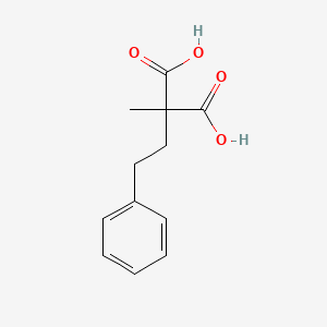 molecular formula C12H14O4 B3052689 Methyl(2-phenylethyl)propanedioic acid CAS No. 4371-01-1