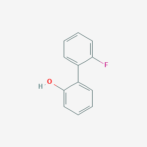molecular formula C12H9FO B3052703 2-(2-Fluorophenyl)phenol CAS No. 439-80-5