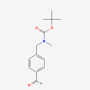 molecular formula C14H19NO3 B3052709 tert-Butyl 4-formylbenzyl(methyl)carbamate CAS No. 439691-94-8