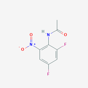molecular formula C8H6F2N2O3 B3052715 N-(2,4-difluoro-6-nitrophenyl)acetamide CAS No. 441-30-5