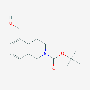 molecular formula C15H21NO3 B3052717 2-N-Boc-5-羟甲基-3,4-二氢-1H-异喹啉 CAS No. 441065-34-5