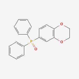 molecular formula C20H17O3P B3052738 Phosphine oxide, (2,3-dihydro-1,4-benzodioxin-6-yl)diphenyl- CAS No. 445380-60-9