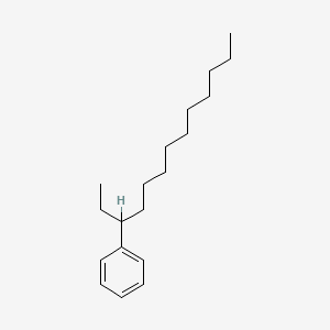 molecular formula C19H32 B3052785 Benzene, (1-ethylundecyl)- CAS No. 4534-52-5