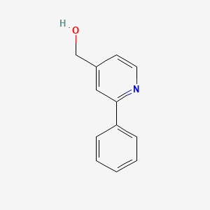 molecular formula C12H11NO B3052838 (2-Phenylpyridin-4-yl)methanol CAS No. 4634-12-2