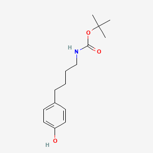 molecular formula C15H23NO3 B3052844 tert-Butyl [4-(4-hydroxyphenyl)butyl]carbamate CAS No. 465529-53-7
