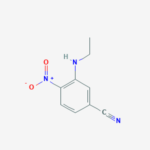 molecular formula C9H9N3O2 B3052849 3-(Ethylamino)-4-nitrobenzonitrile CAS No. 467235-08-1