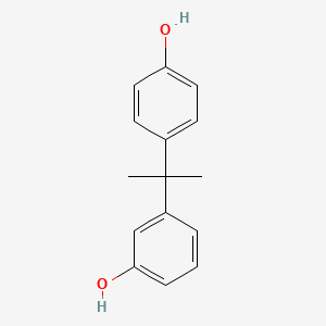 molecular formula C15H16O2 B3052851 3-[1-(4-Hydroxyphenyl)-isopropyl]phenol CAS No. 46765-25-7