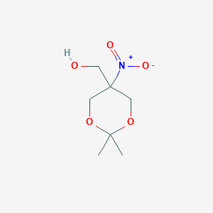 molecular formula C7H13NO5 B3052870 (2,2-Dimethyl-5-nitro-1,3-dioxan-5-yl)methanol CAS No. 4728-14-7