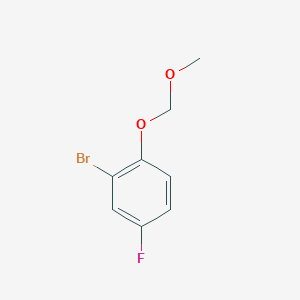molecular formula C8H8BrFO2 B3052883 2-Bromo-4-fluoro-1-(methoxymethoxy)benzene CAS No. 474711-11-0