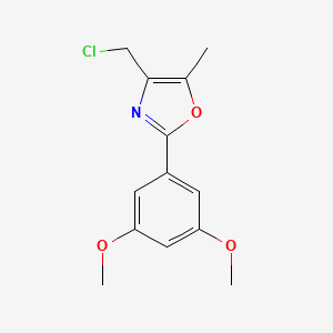 Oxazole, 4-(chloromethyl)-2-(3,5-dimethoxyphenyl)-5-methyl-