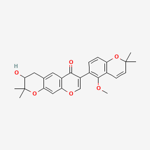 molecular formula C26H26O6 B3052915 Mundulone CAS No. 481-94-7
