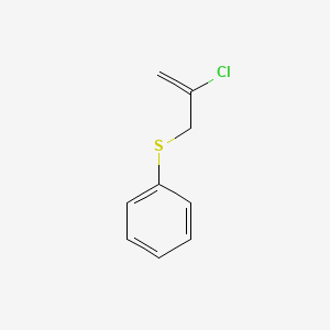 molecular formula C9H9ClS B3052924 [(2-Chloroprop-2-en-1-yl)sulfanyl]benzene CAS No. 4834-59-7
