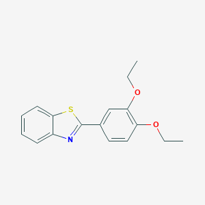 molecular formula C17H17NO2S B305294 2-(3,4-Diethoxyphenyl)-1,3-benzothiazole 
