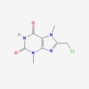 molecular formula C8H9ClN4O2 B3052953 8-(氯甲基)-3,7-二甲基-2,3,6,7-四氢-1H-嘌呤-2,6-二酮 CAS No. 4921-56-6