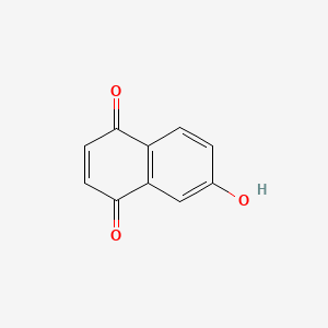 molecular formula C10H6O3 B3052955 6-Hydroxynaphthalene-1,4-dione CAS No. 4923-53-9